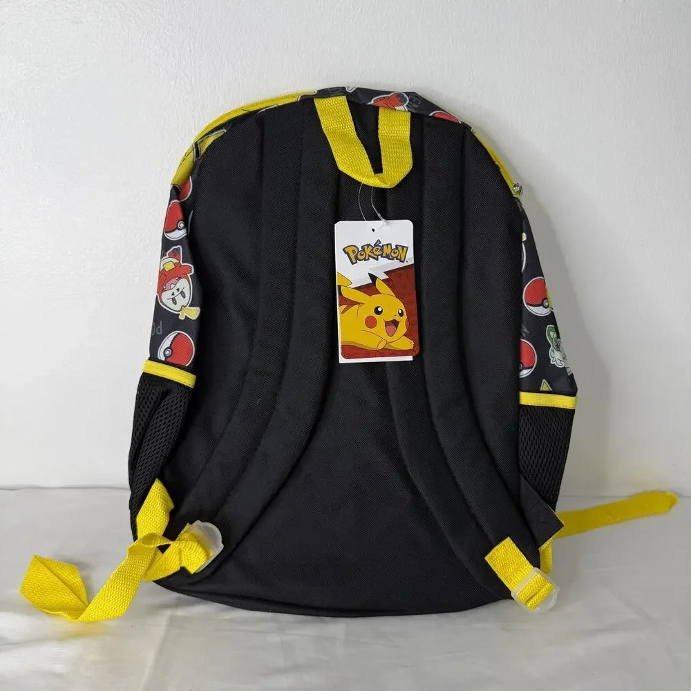 Pokemon Backpack Kids One Size Flashing Lights Patch TCG Card Pack Bioworld 2025